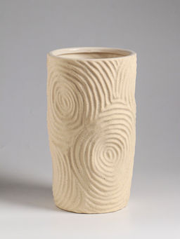 Ваза настольная керамика "Гуидо" 23х13 см, белый