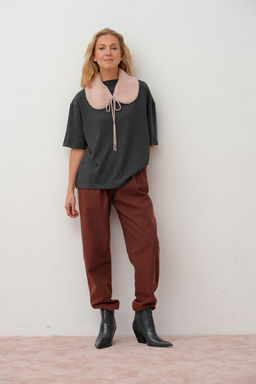 Воротник из итальянского экомеха