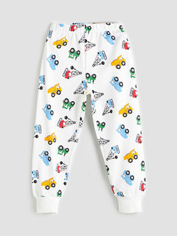 Bask?l? Erkek ?ocuk Pijama Tak?m?