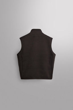 CONTRAST KNIT FLEECE VEST - Zara фото 8