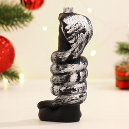 Фигурное мыло Змея королевская Кобра черное, 14 см / 170г - Мыльные штучки фото 4