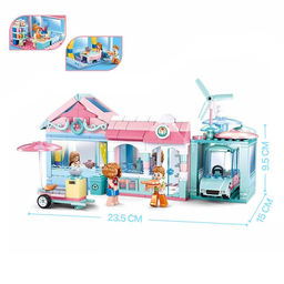 Конструктор Розовая мечта Sluban «Загородная вечеринка», 410 деталей