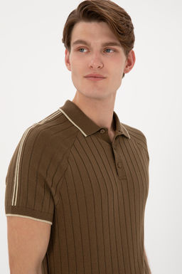 Erkek Slim Fit Bisiklet Yaka Haki Ti__rt - U.s. polo assn фото 2