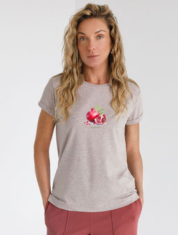 Свободная футболка с принтом из премиального хлопка с эастаном