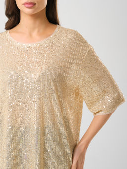 Блузка с пайетками - Stilla фото 6