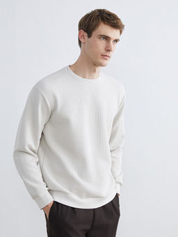 Bisiklet Yaka Erkek Sweatshirt