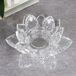 Подсвечник Лотос 9,5 см / GT792 /уп 60/прозрачный - Галеонтрейд фото 4