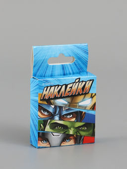 Цена за 2 шт. Наклейки для подарков «Супергерои», 42 штуки в коробке, 3×4 см