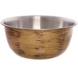 Салатник из нержавеющей стали 5,5л 30*13см цвет Антик