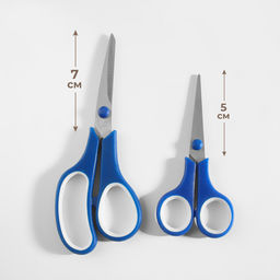 Цена за 2 шт. Набор ножниц универсальных, 5.5", 14 см / 6.5", 19 см, 2 шт., МИКС