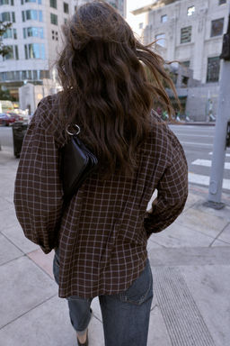 OVERSIZE CHECK SHIRT - Zara фото 3