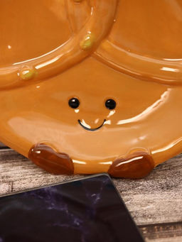 Тарелка керамическая iLikeGift Sweet bagel, 20,3х17,2х2,5 см