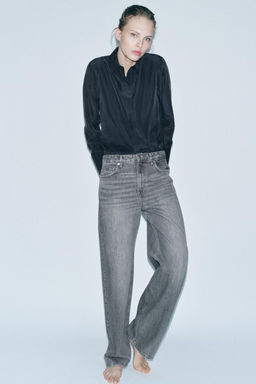 ZW COLLECTION BAGGY MID-WAIST JEANS - Zara фото 5