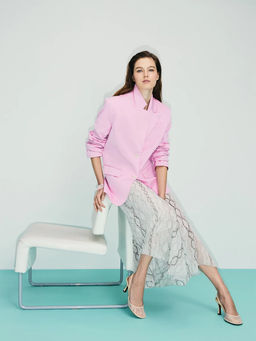 Юбка миди со змеиным принтом / Zarina фото 12