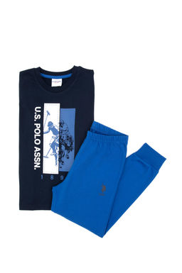 Erkek _ocuk Lacivert Pijama Tak_m_ Sepette S_rpriz _ndirim - U.s. polo assn фото 8