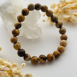 Браслет Яшма песочная 17,5 см