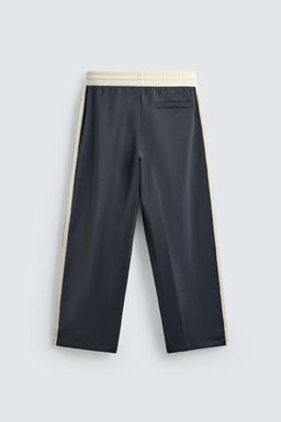 WIDE-LEG JOGGER TROUSERS WITH SIDE TAPING - Zara фото 8