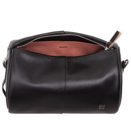 Итальянская кожаная сумка DuDu Bags серии Abigail | черно-розовый - Dudubags фото 6