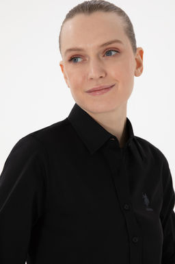 Kad_n Siyah Uzun Kollu Basic G_mlek Sepette S_rpriz _ndirim - U.s. polo assn фото 2