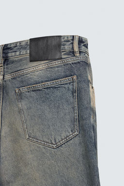 JEANS FLARE FIT LAVADO MANCHAS / Azul tinta - Zara фото 10