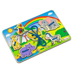 Шнуровка Саванна Деревянная развивающая игра - Buro фото 3