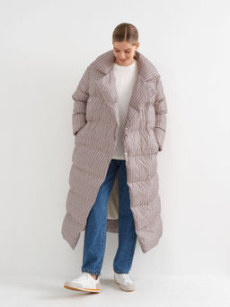 Conso/WDL 230502 - milk-nero Пуховое пальто  фото 4