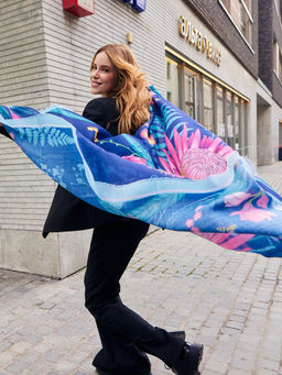 Платок жен. виск+шерсть 130х130 LG33-946-12