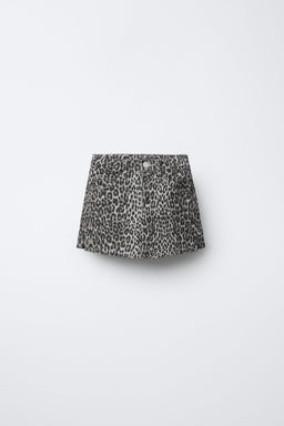 ANIMAL PRINT BERMUDA SKORT