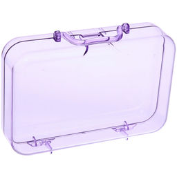 Цена за 3 шт. Шкатулка пластиковая "KiKi HAUS", чемоданчик, цвет сиреневый, 17.8*11.8*5см (в пакете)