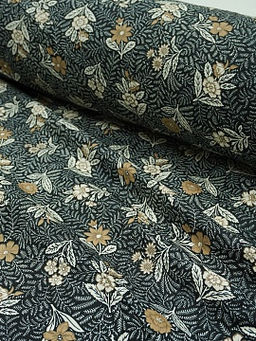 Импорт. хлопок Кармина цв.черный, ш.1.5м, хлопок-100%, 100гр/м.кв