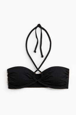 Top de bikini halter con relleno