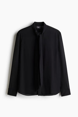 Camisa con cuello fular Regular Fit - H&m фото 5