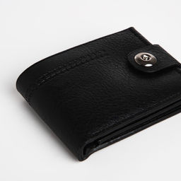 Портмоне мужское на магните, отдел для купюр, для карт, для монет, чёрное