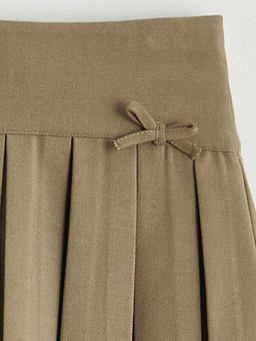 Beli Lastikli Basic K?z ?ocuk Pileli Etek