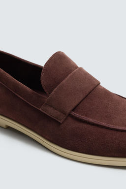 MOCAS?N PIEL CASUAL / Rojo Burdeos - Zara фото 6