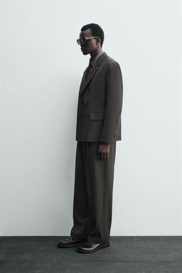 WOOL BLEND SUIT TROUSERS - Zara фото 4
