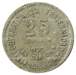25 сентимо 1923 года Испания  Барселона