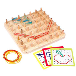 Геоборд с карточками, 23х23 см - Лесная мастерская фото 2