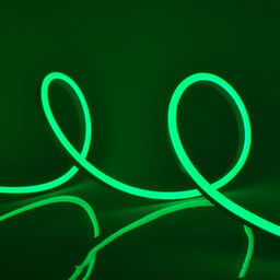 ULS-N11-2835-120LED/m-8mm-IP67-DC24V-10W/m-15M-GREEN Светодиодная гибкая герметичная лента. NEON. Катушка 15м. в герметичной упаковке. Зеленый свет. ТМ Uniel