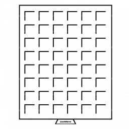 Кассета на 48 квадратных ячеек размером 28х28 мм MB LEUCHTTURM 337801