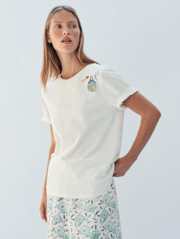 CAMISETA BORDADO DELANTERO LIMITED EDITION / Crudo - Zara фото 5