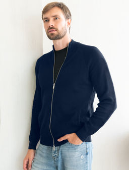 VILATTE / Джемпер тонкой вязки из хлопка на молни