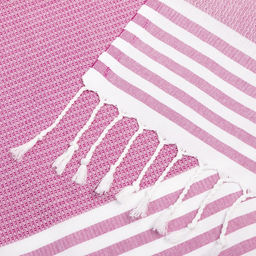 Пештемаль для пляжа, бани, сауны Waffle 100х180 см, розовый - Lovelife фото 4