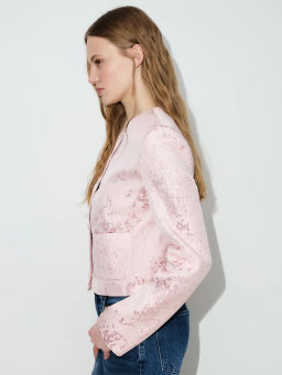 Укороченный жакет из жаккарда ZR2604032501-96 / Zarina