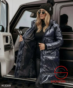 Теплая куртка женская длинная