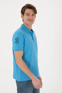 Erkek Slim Fit Polo Yaka Turkuaz Basic Ti__rt Sepette S_rpriz _ndirim - U.s. polo assn фото 4