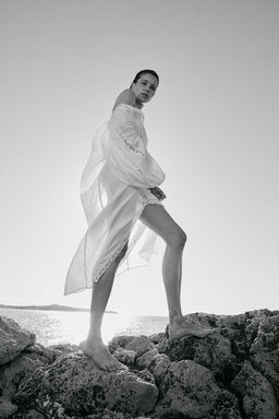Vestido con inserciones de encaje - H&m фото 4