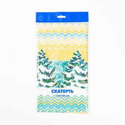 Скатерть новогодняя одноразовая Зимняя сказка, 120?180 см