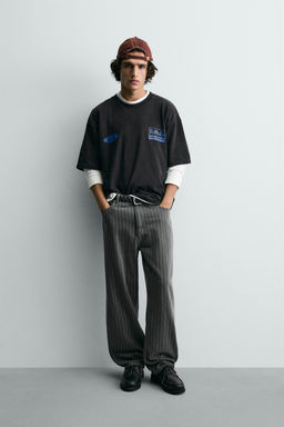 WASHED T-SHIRT WITH CONTRAST FORD  PRINT - Zara фото 9