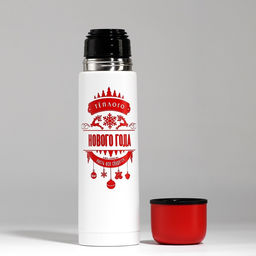 Подарочный набор Тёплого Нового года: термос 500 мл, кружка 2 шт.